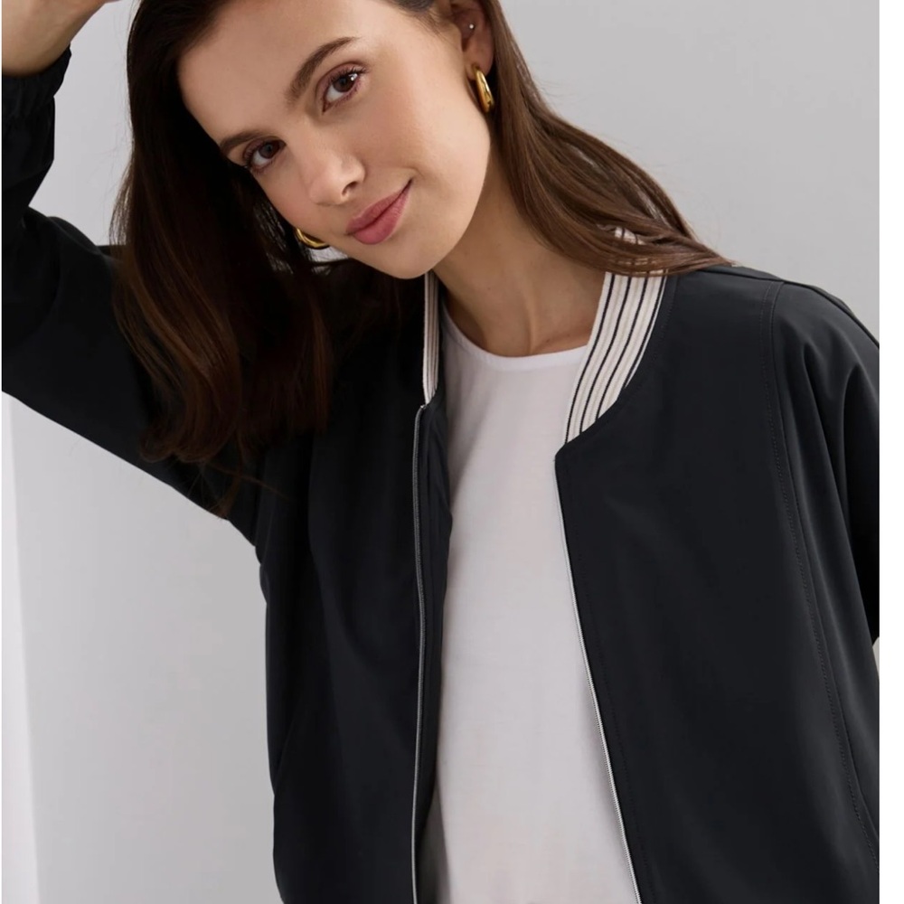 Tristan Black Bomber Jacket